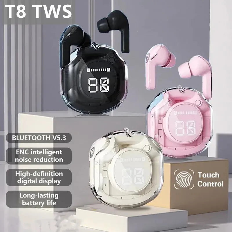 Fone De Ouvido Bluetooth Transparente
