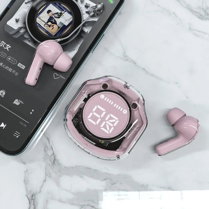 Fone De Ouvido Bluetooth Transparente